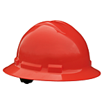 6 Pt Pinlock Full Brim Hard Hat Red