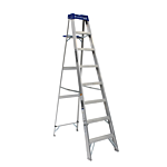 Louisville Ladder 8-Foot Aluminum Step Ladder, Type I, 250-pound Load Capacity, AS2108