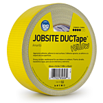 JobSite DUCTape, Colored Duct Tape, 1.88" x 60 yd, Yellow (Single Roll), 48 MM Width