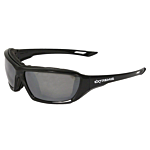 Extremis® Safety Eyewear - Black Frame - Silver Mirror Anti-Fog Lens