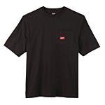 Heavy Duty Pocket T-Shirt - Short Sleeve - Black 2X