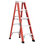 Louisville Ladder 6-Foot Fiberglass Step Ladder, Type IAA, 375-pound Load Capacity, FS1306HD