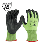High Visibility Cut Level 5 Polyurethane Dipped Gloves - M