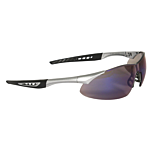 Rock™ Safety Eyewear - Silver Frame - Blue Mirror Lens