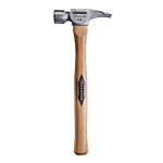 14 oz Titanium Smooth Face Hammer with 16 in. Straight Hickory Handle