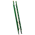 Louisville Ladder 20-Foot Fiberglass Extension Ladder, Type II, 225-pound Load Capacity, FE0620