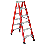 Louisville Ladder 6-Foot Fiberglass Step Ladder, Type IAA, 375-pound Load Capacity, FM1406HD