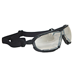 Dagger™ Foam Lined Safety Goggle - Black Frame - Indoor/Outdoor Anti-Fog Lens