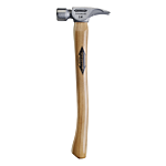 14 oz Titanium Milled Face Hammer with 18 in. Curved Hickory Handle