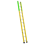 Louisville Ladder 12-Foot Fiberglass Manhole Ladder, Type IAA, 375-pound Load Capacity, FE8912
