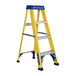 Louisville Ladder 4-Foot Fiberglass Step Ladder, Type I, 250-pound Load Capacity, FS2004