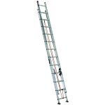 Louisville Ladder 24-Foot Aluminum Extension Ladder, Type III, 200-pound Load Capacity, L-2324-24