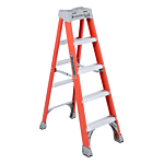 Louisville Ladder 5-Foot Fiberglass Step Ladder, Type IA, 300-pound Load Capacity, FS1505