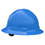 4 Pt Pinlock Full Brim Hard Hat Blue