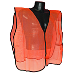 Non Rated Mesh Safety Vest without Tape - Orange - Size UNIV