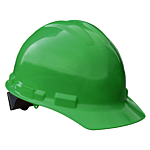 4 Pt Pinlock Cap Style Hard Hat Green