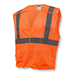 SV4 Economy Type R Class 2 Breakaway Mesh Safety Vest - Orange - Size 5X