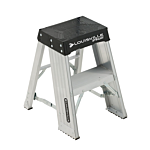 Louisville Ladder 2-Foot Aluminum Step Stool, Type IAA, 375-pound Load Capacity, AY8002
