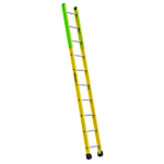 Louisville Ladder 10-Foot Fiberglass Manhole Ladder, Type IAA, 375-pound Load Capacity, FE8910