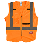 Class 2 High Visibility Orange Safety Vest - 4XL/5XL