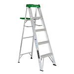 Louisville Ladder 5-Foot Aluminum Step Ladder, Type II, 225-pound Load Capacity, AS4005