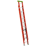 Louisville Ladder 20-Foot Fiberglass Extension Ladder, Type IA, 300-pound Load Capacity, L-3022-20PT