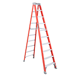 Louisville Ladder 10-Foot Fiberglass Step Ladder, Type IA, 300-pound Load Capacity, FS1510