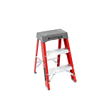 Louisville Ladder 2-Foot Fiberglass Step Stool Ladder, Type IA, 300-pound Load Capacity, FS1502