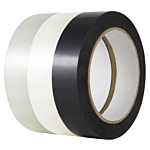 100# TENSILIZED STRAPPING TAPE WITH ACRYLIC ADHESIVE, White, 18 MM Width