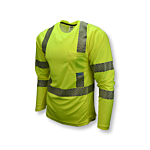 ST31-3 Long Sleeve Cooling T-Shirt - Green - Size 3X