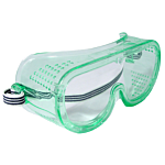 Perforated Safety Goggle - Clear Anti-Fog Lens