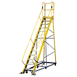 14 ft Fiberglass Platform Warehouse Ladders