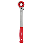 Lineman's High-Leverage Ratcheting Wrench w/ Milled Strike Face