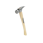 12 oz Titanium Smooth Face Hammer with 18 in. Curved Hickory Handle