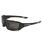 Extremis® Safety Eyewear - Black Frame - Smoke Anti-Fog Lens