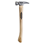 12 oz Titanium Smooth Face Hammer with 16 in. Curved Hickory Handle