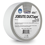 JobSite DUCTape, Colored Duct Tape, 1.88" x 60 yd, White (Single Roll), 48 MM Width
