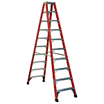 Louisville Ladder 10-Foot Fiberglass Step Ladder, Type IAA, 375-pound Load Capacity, FM1410HD