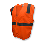 SV2 Economy Type R Class 2 Solid Safety Vest - Orange - Size S