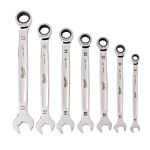7pc Ratcheting Combination Wrench Set - Metric