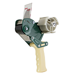 2" Retractable Pistol Grip Hand Tape Dispenser, Green, 48 MM Width