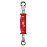 Lineman’s 2-in-1 Insulated Ratcheting Box Wrench