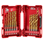 19-Piece Metric Titanium SHOCKWAVE™ Red Helix Drill Bit Kit