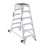 Louisville Ladder 6-Foot Aluminum Aircraft Mechanic Carrier Step Ladder, Type IA, 300-pound Load Capacity, AM8006