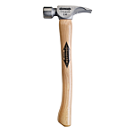 14 oz Titanium Smooth Face Hammer with 16 in. Curved Hickory Handle