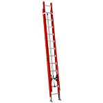 Louisville Ladder 24-Foot Fiberglass Extension Ladder, Type IA, 300-pound Load Capacity, FE7224