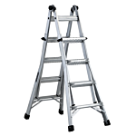 Louisville Ladder 17-Foot Aluminum Multipurpose Ladder, Type IA, 300-pound Load Capacity, L-2098-17