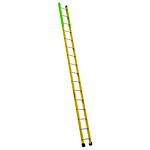 Louisville Ladder 16-Foot Fiberglass Manhole Ladder, Type IAA, 375-pound Load Capacity, FE8916