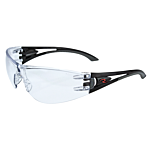 Optima™ Safety Eyewear - Black Frame - Clear Anti-Fog Lens