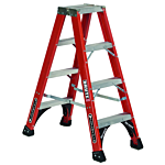 Louisville Ladder 4-Foot Fiberglass Step Ladder, Type IAA, 375-pound Load Capacity, FM1404HD